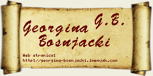 Georgina Bošnjački vizit kartica